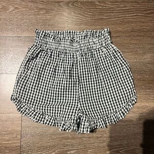 Topshop Black and White Gingham Women's Shorts. Great condition, hardly worn